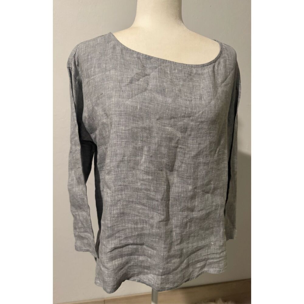 Eileen Fisher 100% organic linen top XS